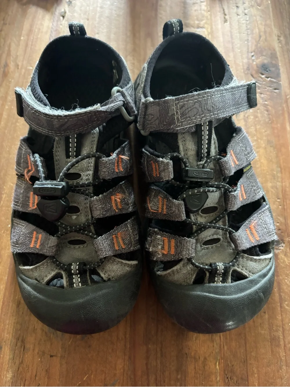 Teva Kids Gray and Orange Outdoor Sport Sandals